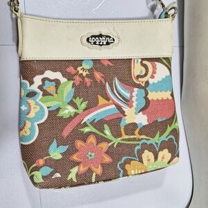 SPARTINA MEDIUM 449 Bird Flowers CROSSBODY BAG